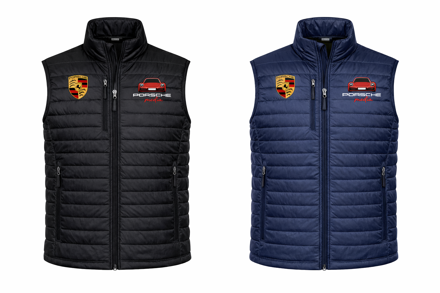 Porsche Media Premium Quilted Vest | Automotive Lifestyle Outerwear