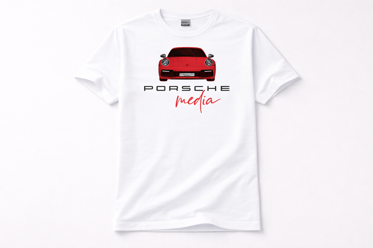 Porsche Media Premium Cotton T-Shirt | Automotive Lifestyle Apparel