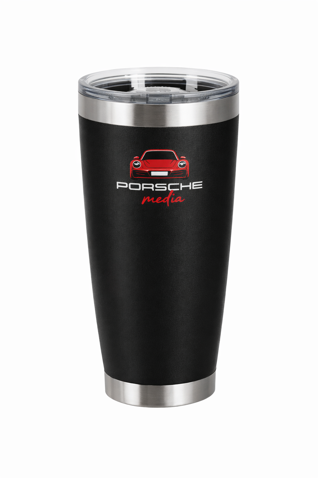 Porsche Media 16oz Insulated Stainless Steel Tumbler | Hot & Cold Drinkware