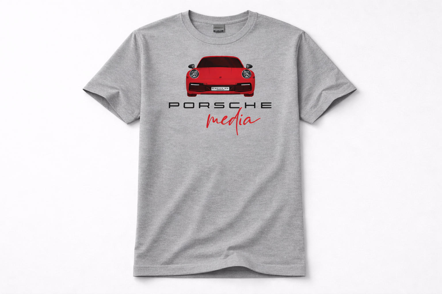 Porsche Media Premium Cotton T-Shirt | Automotive Lifestyle Apparel