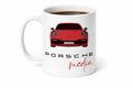 Porsche Media® Cream Ceramic Coffee Mug – Double-Sided 911 Design